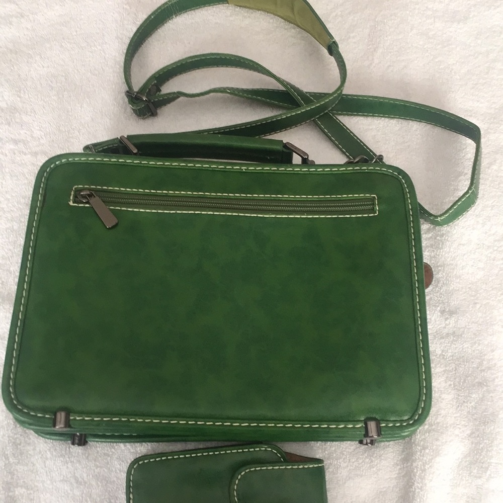 Pelletteria Calypso purse, green leather - Picture 3 of 7